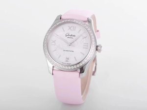L'orologio da donna della fabbrica FK ha lanciato fortemente l'orologio da donna glash-tte 39-22-08-02-44 originale modello one-to-one con diamanti diamanti