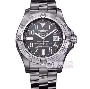 Een-op-een replica Breitling A1733010 / F538 Avengers serie mechanisch herenhorloge met stalen band.