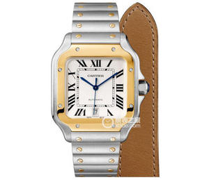 BV Cartier's new Santos (women's medium size) Case: 316 material dial 18k rose gold watch