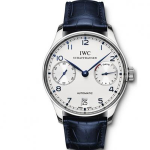 IWC Portuguese Seven IW500107 Portugese 7-daagse V4-versie met ketting, één op één origineel Cal.51011 automatisch herenhorloge.