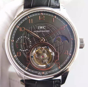 IWC Portuguese Power Sun Moon Star Series Real Flywheel Mechanical Men's Watch