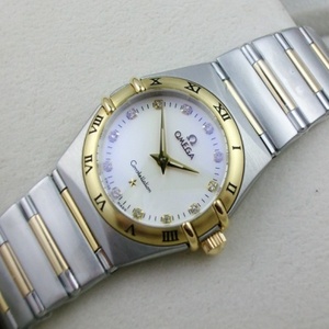 Zwitserse Omega OMEGA Constellation Serie Quartz 18K Gold Two-Hand Ladies Watch Swiss ETA Movement Grain Ladies Watch