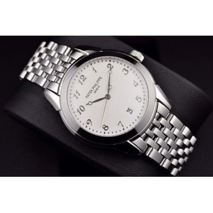 Verfijnde imitatie van Zwitsers uurwerk Patek Philippe automatisch mechanisch herenhorloge Zwitsers origineel uurwerk door de onderste witte digitale schaal