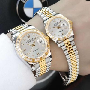 Rolex Datejust Series Couple Heren en Vrouwen Mechanische Diamond Paired Horloges (Unit Prijs)