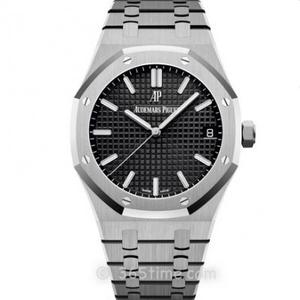 OM Audemars Piguet Royal Oak Series 15500ST Black Plate Men's Steel Band Automatic Mechanical Watch