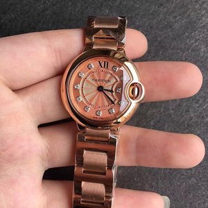 Cartier Blue Balloon Ladies Small Quartz Watch-Top Reissue Version Rose Gold