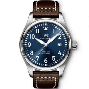 mks IWC Pilot Series Mark 18 Little Prince IW327004 Blue Surface Mechanical Herreklokke