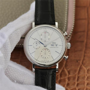 ZF IWC Portofino Series Multi-Function Chronograph Elegant Debut Men's Watch Leather Strap Automatic Mechanical Movement