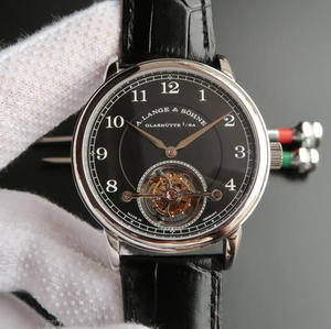 LH Lange 1815 series 730.32 med manuelt Tourbillon mekanisk klokke for menn.