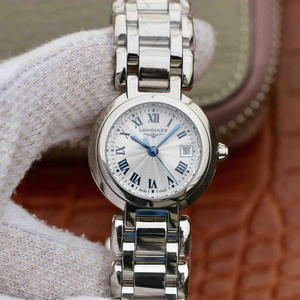 GS Longines Heart Moon-serien bruker Longines Cal.L250 kvartsbevegelse, armbåndsur for rustfritt stål