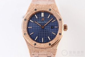 OM's latest masterpiece Audemars Piguet AP Royal Oak series "frost gold" watch Swiss quartz movement ladies watch