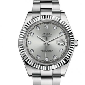 Rolex Datejust 116334-72210 G Sølvplate 41 Menns automatiske mekaniske klokke produsert av n Factory