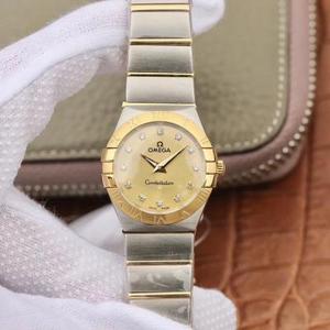 TW Omega Women's Constellation Series 27mm Quartz Watch Original One-to-One Model Stainless Steel Strap