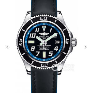 GM Breitling SUPEROCEAN42 Superocean 42 watch série Superocean 42 relógio anel interno, com amarelo, vermelho, azul, preto e branco