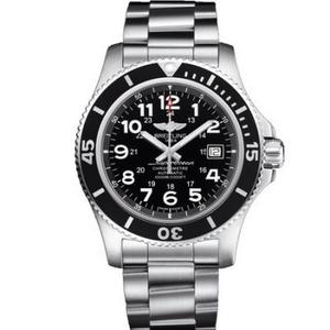 TF Breitling Super Ocean série A17392D7 edição especial aço faixa de aço placa preta mecânica Relógio masculino.