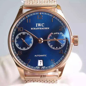 IWC Português Seven Limited Edition Português 7ª Cadeia V4 Edition Steel Band Mechanical Men's Watch