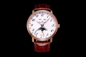 OM novo produto Blancpain villeret série clássica 6639 lua fase exibição caseiro 6639 movimento relógio masculino de função completa