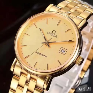 Da fábrica Omega Diefei ouro simples 18K equipado com relógio mecânico importado 9015 movimento masculino