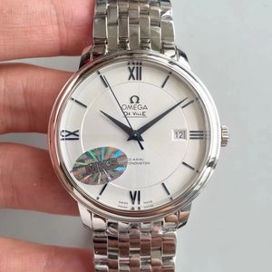 Omega v7 versão da série De Ville 431.33.41.21.03.001 relógio masculino mecânico.