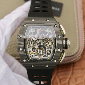 KV Richard Mille Miller RM11-03 Série Relógio Mecânico Masculino (Fita Preta)