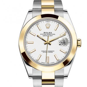 Rolex Datejust Series 126303-0015 Relógio masculino placa branca.