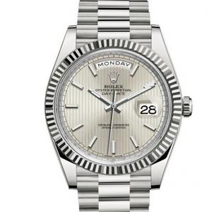 Rolex day-date série 228239-0001 relógio mecânico masculino relógio de discagem alta imitação reta.