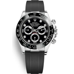 JH Rolex m116519ln-0025 Daytona relógio novo atualizado pulseira de borracha movimento mecânico masculino.