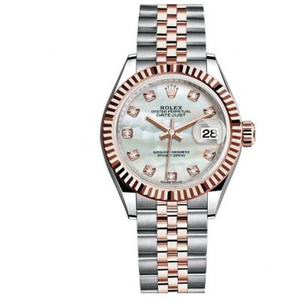 Rolex feminino Datejust 279171 madrepérola feminino relógio de imitação refinado.
