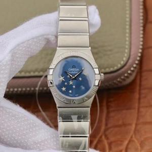 TW Omega Women's Constellation Series 27mm Quartz Watch Original One-to-One Model Inoxidless Steel Strap