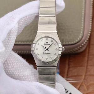 TW Omega Women's Constellation Series 27mm Quartz Watch Original One-to-One Model Inoxidless Steel Strap