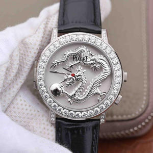 Piaget ALTIPLANO série G0A34175 relógio importado movimento de quartzo modelo de face preta
