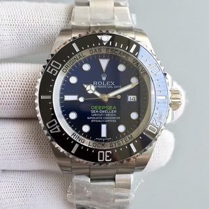 [N Versão V7 de fábrica] Rolex Deep Sea DEEPSEA Blue Black Gradient Ghost King 116660-Top Reissue Watch
