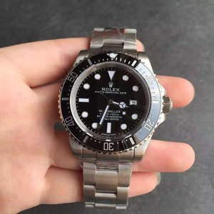 N fábrica versão v7 réplica relógio Rolex King 116600 Sea-Dweller um a um.