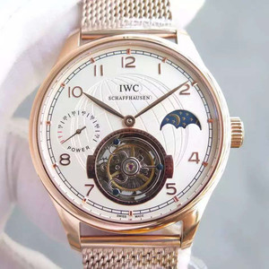 IWC Португальский Power Sun Moon Star серии Real Flywheel Механические Мужские часы