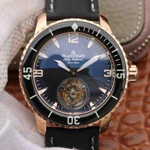 JB Blancpain Fifty Searches True Tourbillon Edition Men's Watch Fully Automatic True Tourbillon Movement Rose Gold Men's Watch