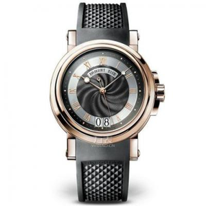 Breguet Marine nautiska serie 5817 klocka 18 k Rose guld manlig automatisk mekanisk bältesur.