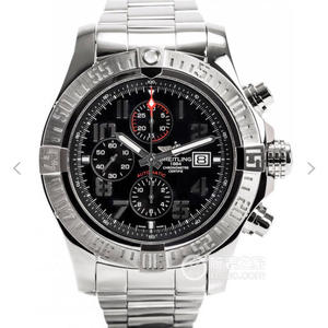 GF Reissue Breitling Avenger II Chronograph Second Generation (Avenger II) Black Face Men's Mechanical Watch