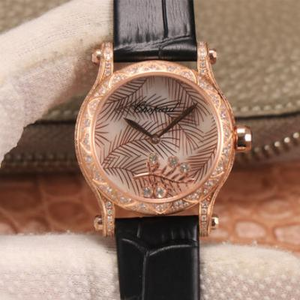 Chopard HAPPYSPORT series ladies watch Happy diamond series ladies watch leather strap automatic mechanical movement