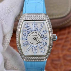 Franck Muller Vanguard V32 Ladies Swiss Quartz Movement Belt Watch Diamond Edition