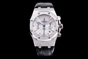 JH Upgraded AP Royal Oak Series AISA7750 Automatic Chronograph Moving Belt Watch Herrklocka