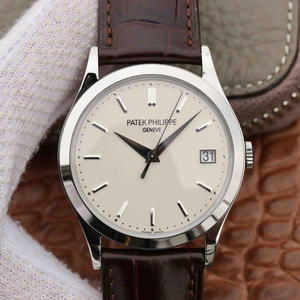 ZF Factory Patek Philippe 5296G-010 Klassisk Watch Series Brown Belt Mäns automatiska mekanisk klocka