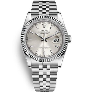 DJ Rolex Datejust 36 jubileumsmönster ansikte 116234 replika 3135 automatisk mekanisk rörelse mäns klocka