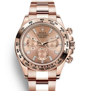 JH Rolex Universe Chronograph Full Rose Gold Gold Daytona m116505-0012 Mechanical Watch V7 Edition